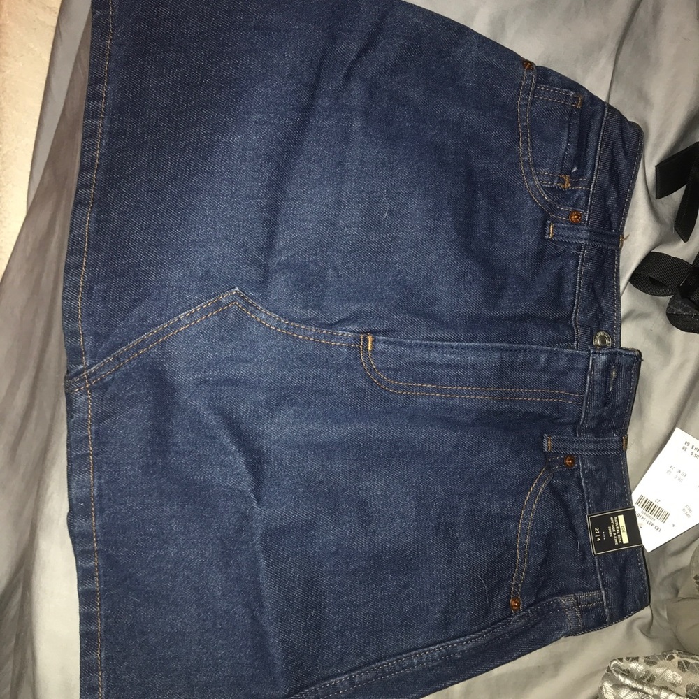 Dark denim skirt